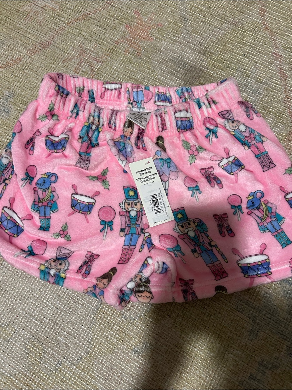 Iscream Nutcracker Print Cozy Fleece Shorts